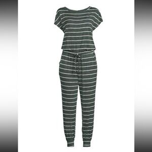 Nine.Eight New York Gray Striped Jumpsuit Size XL NWT